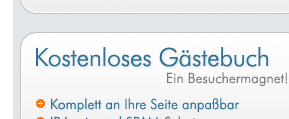 Kostenloses Gästebuch
